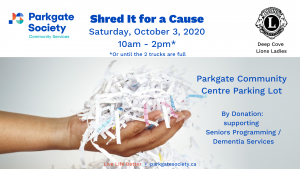 Shred It for a Cause Fundrasier